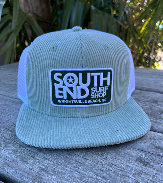 SESS Icon Logo Snapback Sage Corduroy