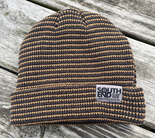 SESS Wheelhouse Beanie Brown Stripe