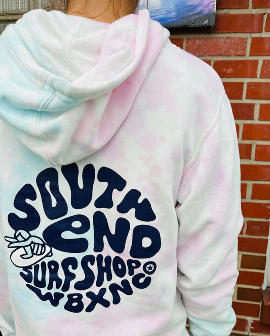 Retro Logo Adult Hoodie Tie-Dye