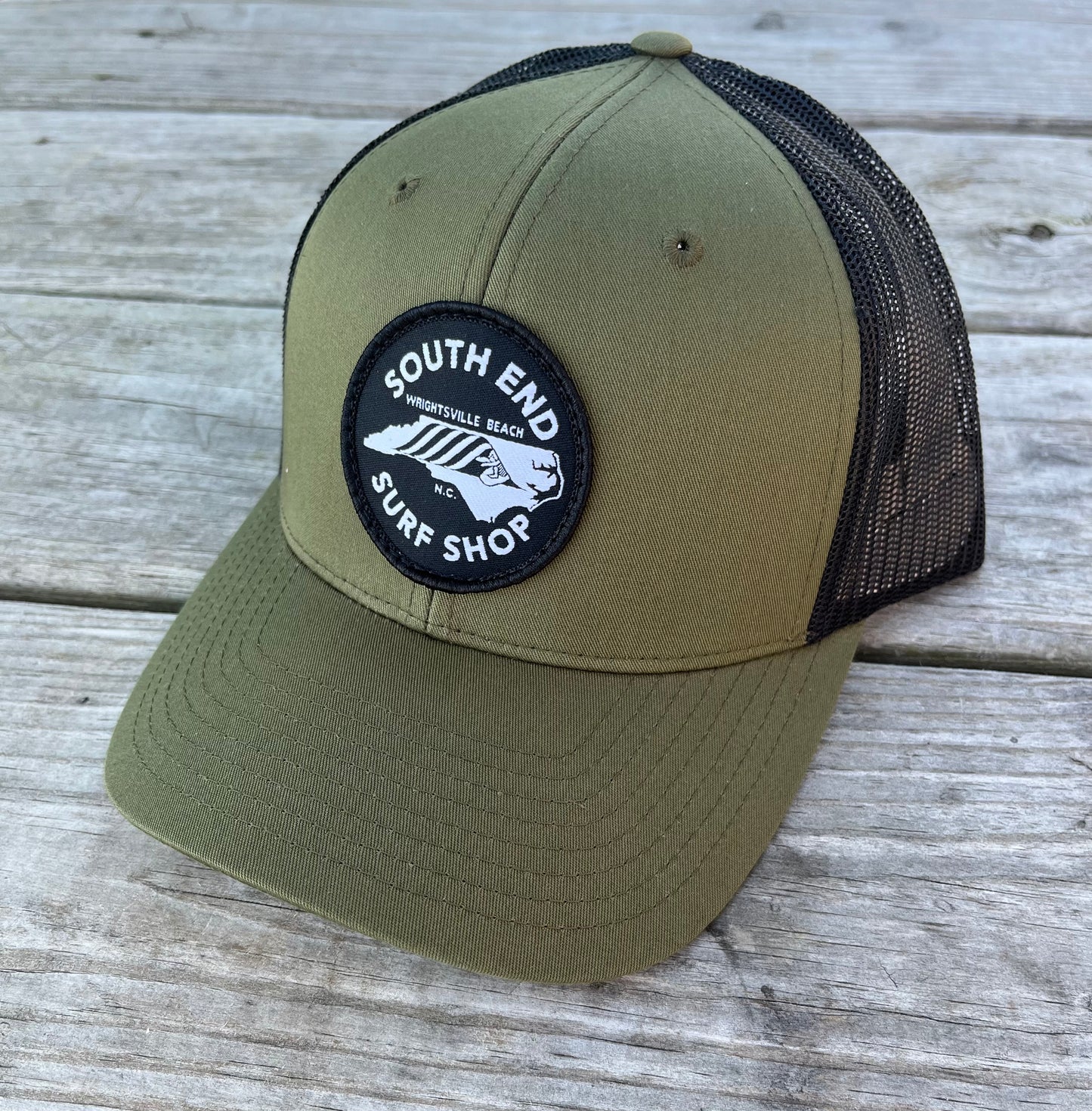 SESS NC State Patch Snapback Army Green