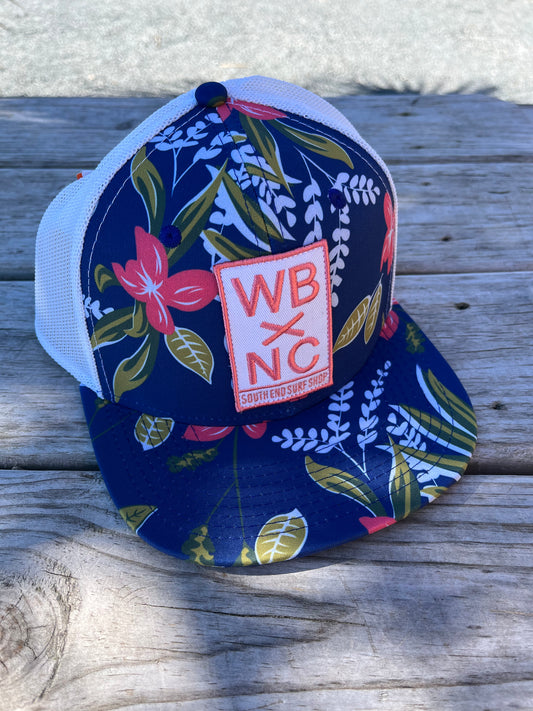 WBxNC Snap Back Blue Floral