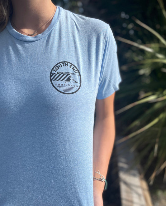 SESS Barrel Tee Heather Light Blue