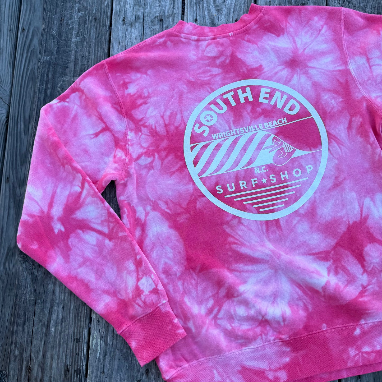Pink Tye-Dye Crew Neck