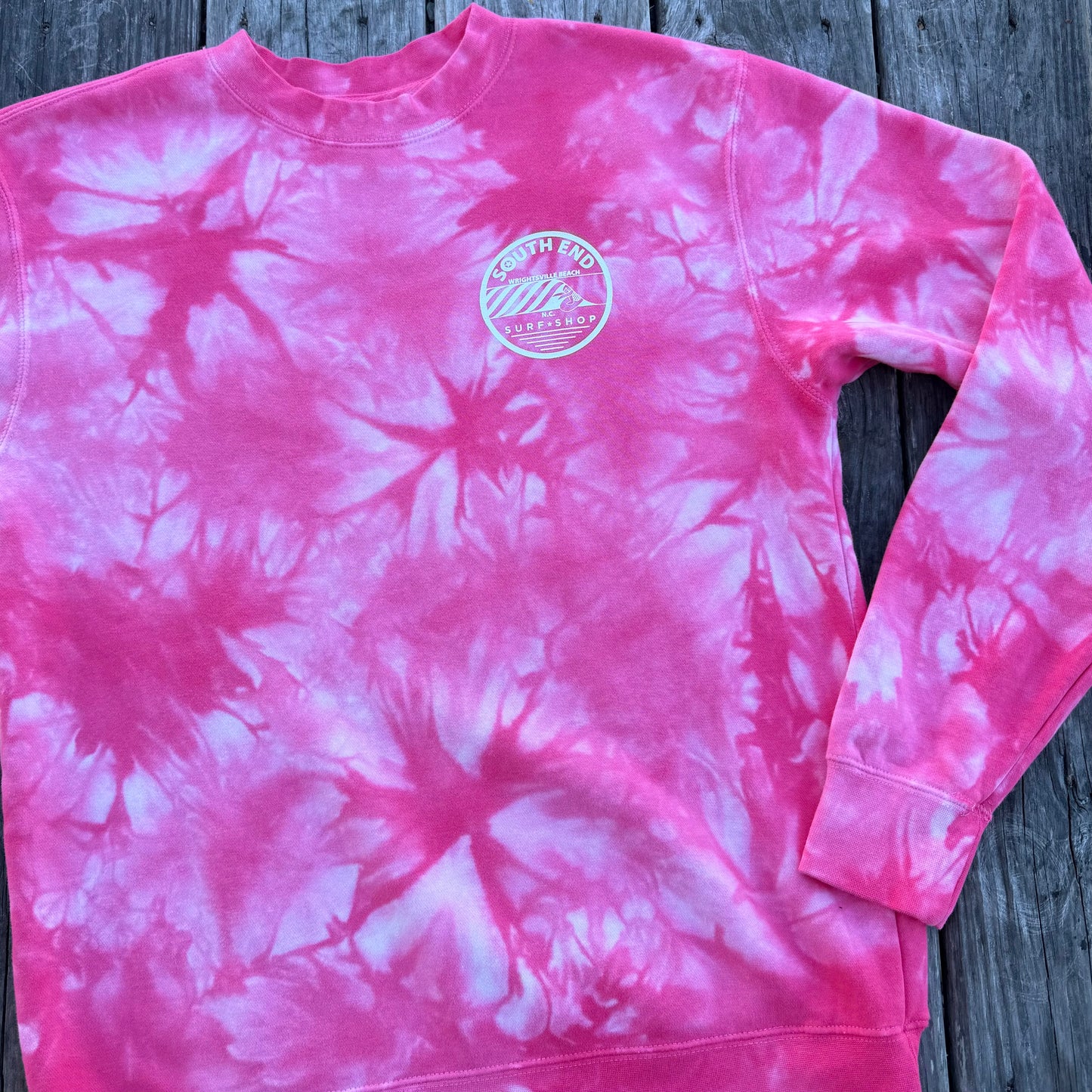 Pink Tye-Dye Crew Neck